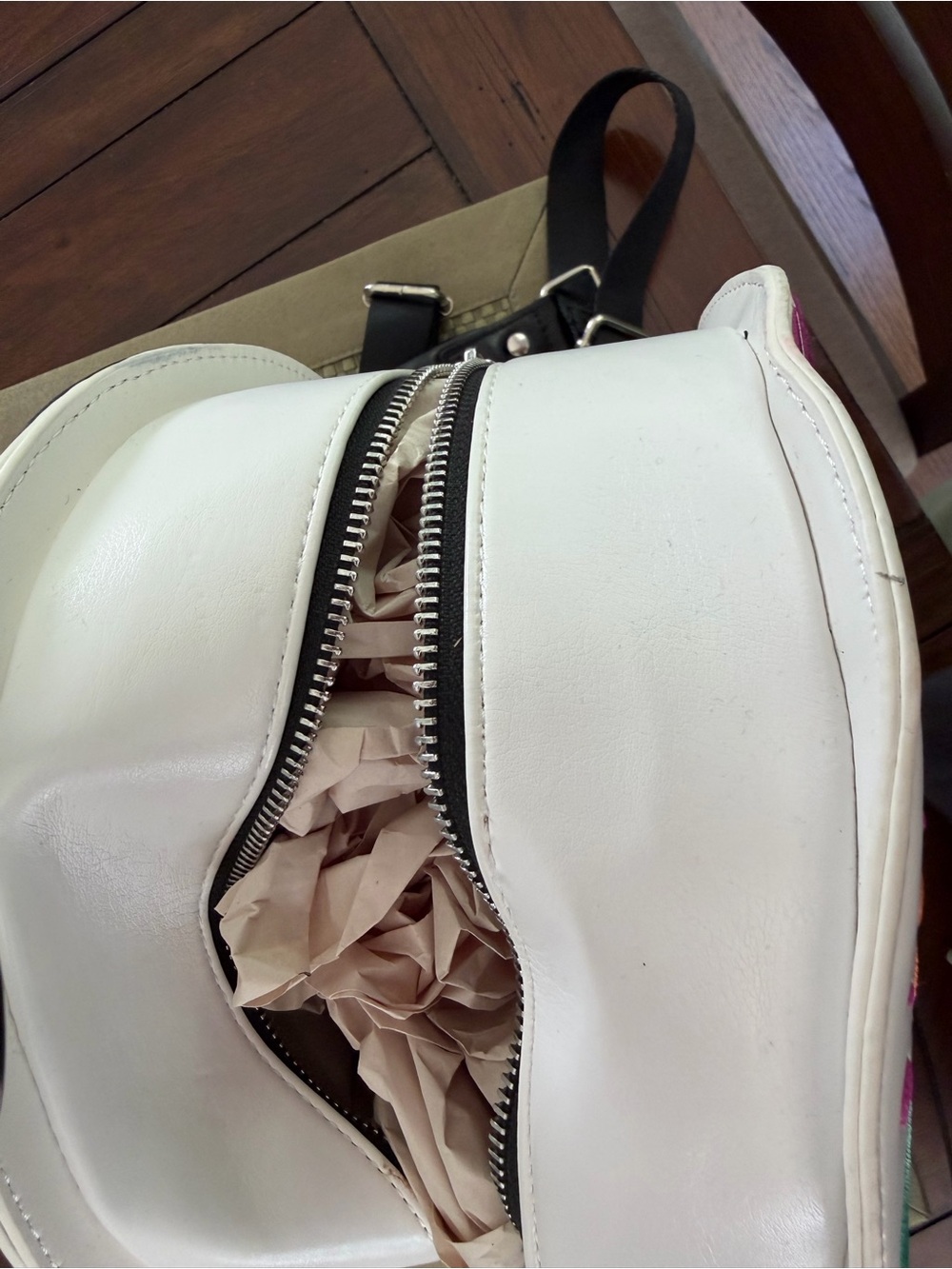Loungefly exclusive Disney Parks Coco White Floral Sugar Skull Backpack Bag - Picture 16 of 16